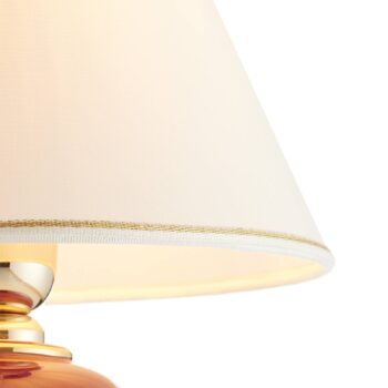 Stolná lampa Austrolux Giardino Bordeaux 34 cm keramická 24 karátov