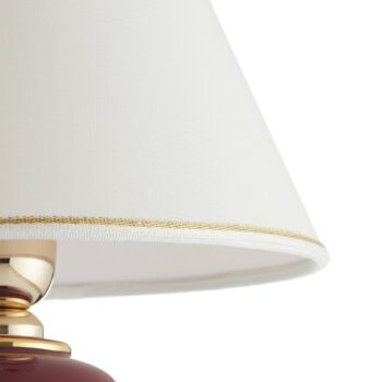 Stolná lampa Austrolux Giardino Bordeaux 34 cm keramická 24 karátov