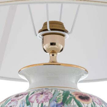 Stolná lampa Austrolux Giardino Panse 50 cm keramická pozlátená