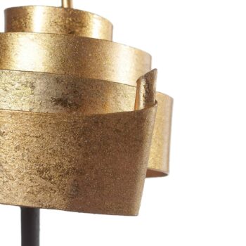 Stolná lampa Banderole zo železa v zlatej