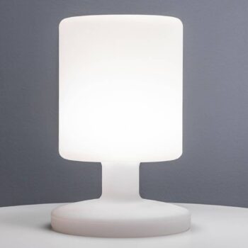 Stolná lampa Ben LED do interiéru aj exteriéru, dobíjateľná batéria
