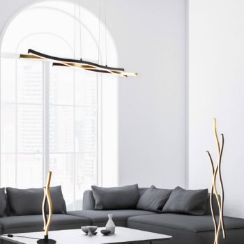 Stolná lampa Blaze LED, CCT, senzorový stmievač, mosadz