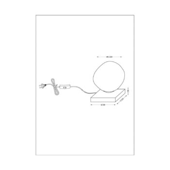 Stolná lampa Canopus, fialová, Ø 15 cm, sklo, 1 x E14