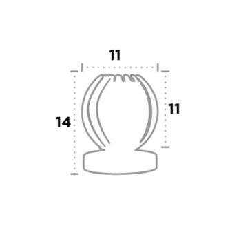 Stolná lampa Claw dotyková funkcia tienidlo číre