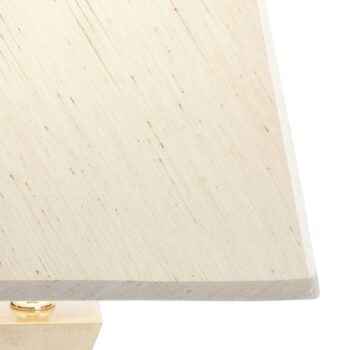 Stolná lampa Deco so zlatým podstavcom