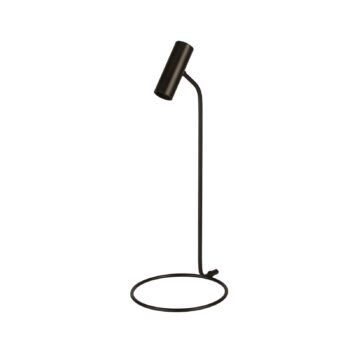 Stolná lampa Dulwich, stmievateľná, čierna, kov, 57 cm, E27