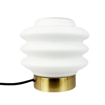 Stolná lampa Dyberg Larsen Diva, mosadzná farba, kov