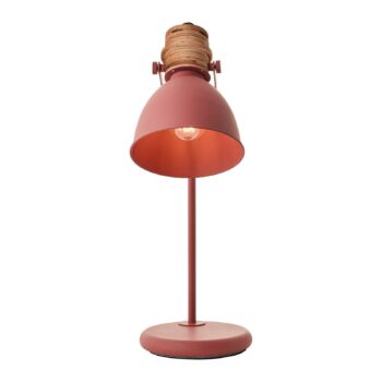 Stolná lampa Erena, otočná hlava, červená