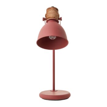 Stolná lampa Erena, otočná hlava, červená