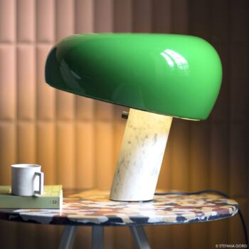 Stolná lampa FLOS Snoopy so stmievačom, zelená