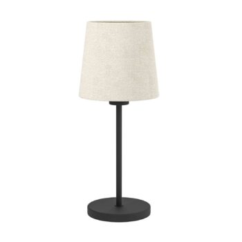 Stolná lampa Febres, čierna/biela