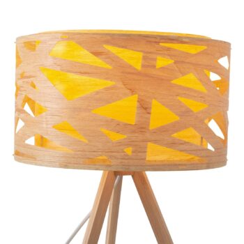 Stolná lampa Finja s trojnohým rámom z bambusu