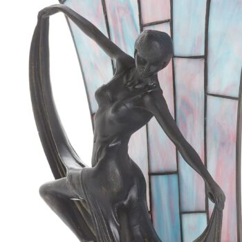 Stolná lampa Flamina v štýle Tiffany