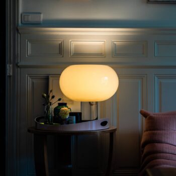 Stolná lampa Foscarini Buds 2, šifra, sklo, plast, E27