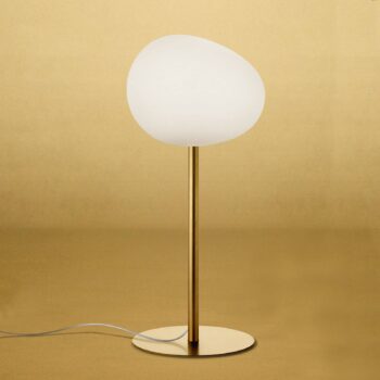 Stolná lampa Foscarini Gregg media alta, zlatá