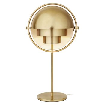 Stolná lampa GUBI Multi-Lite, výška 50 cm, mosadz/mosadz