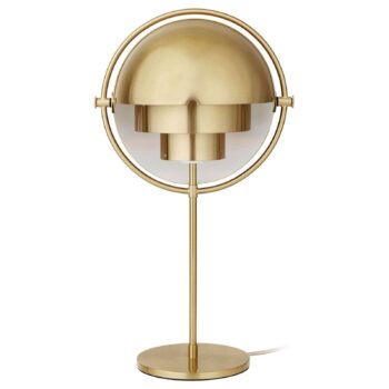 Stolná lampa GUBI Multi-Lite, výška 50 cm, mosadz/mosadz