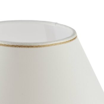 Stolná lampa Giardino Craclee v bielej, Ø 40 cm