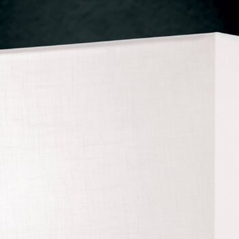 Stolná lampa Grigor s bielym ľanovým tienidlom