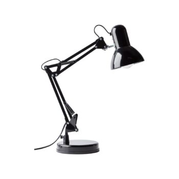 Stolná lampa Henry, čierna, výška 50 cm, nastaviteľná