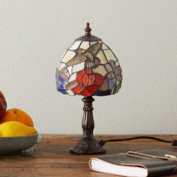 Stolná lampa Irena v štýle Tiffany