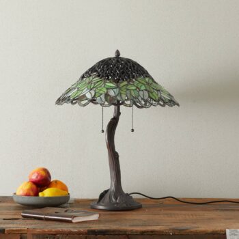 Stolná lampa Jamaica, štýl Tiffany