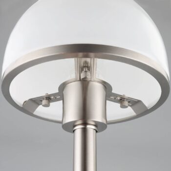 Stolná lampa Jolie so skleneným tienidlom dotyková