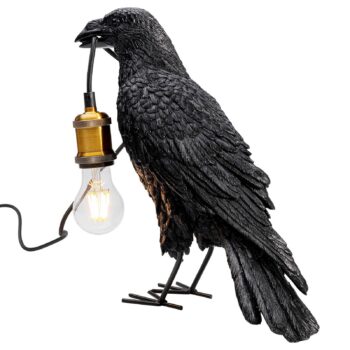 Stolná lampa KARE Animal Crow v tvare vrany