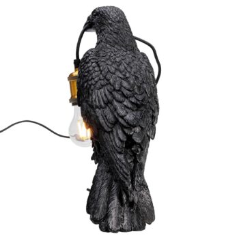 Stolná lampa KARE Animal Crow v tvare vrany
