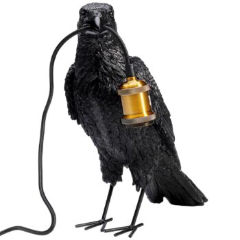 Stolná lampa KARE Animal Crow v tvare vrany