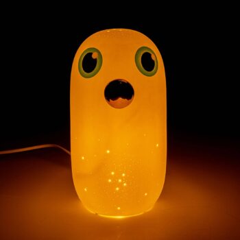 Stolná lampa KARE Birdie z porcelánu, výška 26 cm