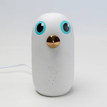 Stolná lampa KARE Birdie z porcelánu, výška 26 cm