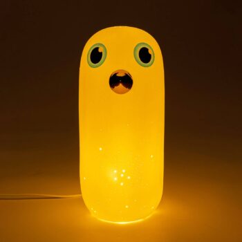 Stolná lampa KARE Birdie z porcelánu, výška 34 cm