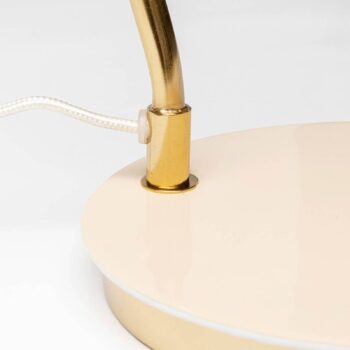 Stolná lampa KARE Demi, béžová farba, smaltovaná oceľ, výška 56 cm