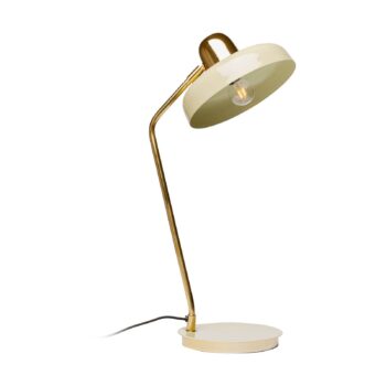 Stolná lampa KARE Demi, zelená, smaltovaná oceľ, výška 56 cm