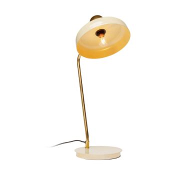 Stolná lampa KARE Demi, zelená, smaltovaná oceľ, výška 56 cm