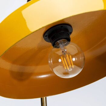 Stolná lampa KARE Demi, žltá, oceľ, výška 56 cm