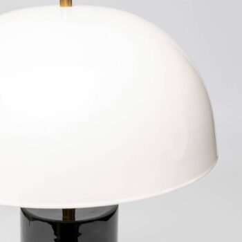 Stolná lampa KARE Josy, biela/čierna, oceľ, výška 51 cm