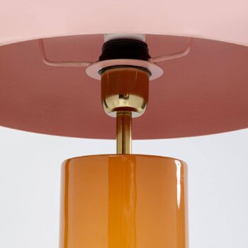Stolná lampa KARE Josy, ružová/oranžová, oceľ, výška 51 cm