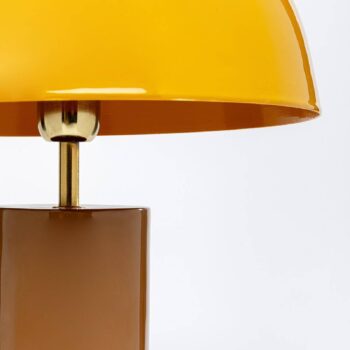 Stolná lampa KARE Josy, žltá, oceľ, výška 51 cm
