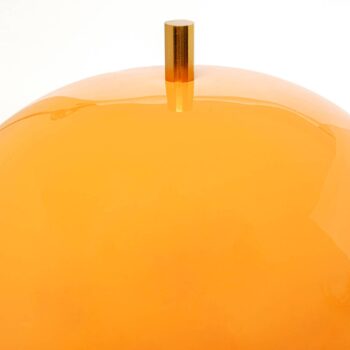 Stolná lampa KARE Lia, oranžová, oceľ/mramor, výška 50 cm