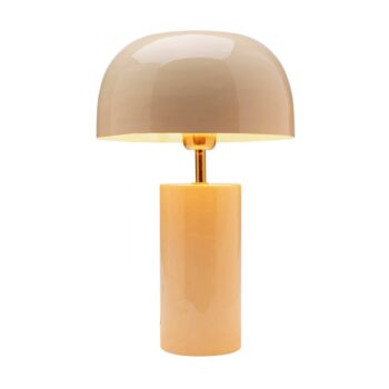 Stolná lampa KARE Loungy, biela, oceľ, výška 38 cm
