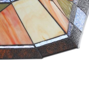 Stolná lampa Leondra v štýle Tiffany