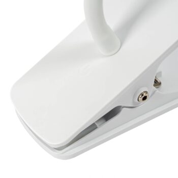 Stolná lampa Lindby Ailina LED, objímková základňa, biela