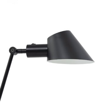 Stolná lampa Lindby Corali, čierna, kov, výška 64 cm