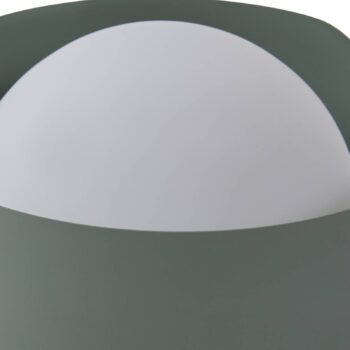 Stolná lampa Lindby Fiora, zelená, sklo, kov, Ø 20 cm