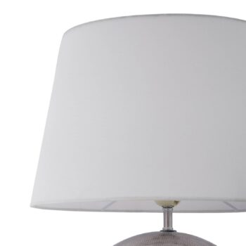 Stolná lampa Lindby Florentino, 49 cm, keramika, textil