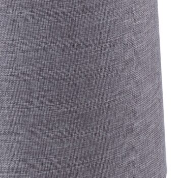 Stolná lampa Lindby Haldorin, sivá/čierna, textil, 62 cm