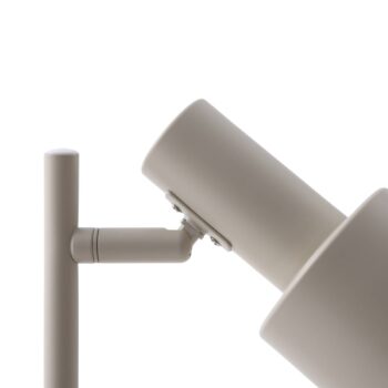 Stolná lampa Lindby Ovelia, béžová, kov, E27