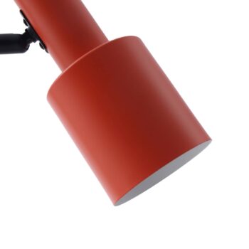 Stolná lampa Lindby Ovelia, oranžová/čierna, kov, E27